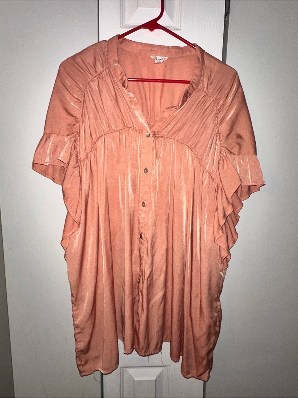 Women’s Bibi Coral Ruffle Top